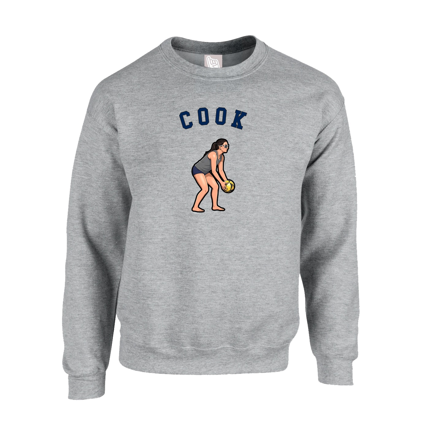 Fleece Crew — Shirsey Arch in Grey