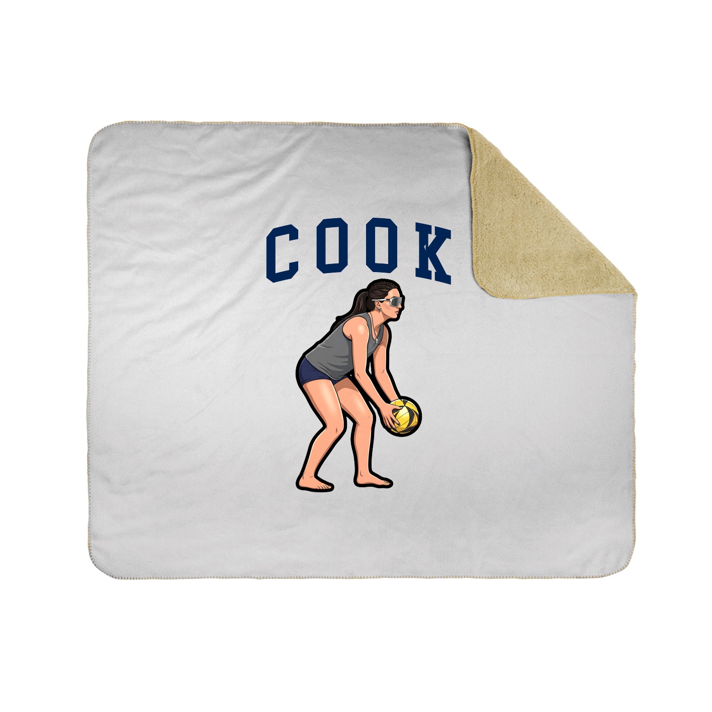 Throw Blanket — Shirsey in White
