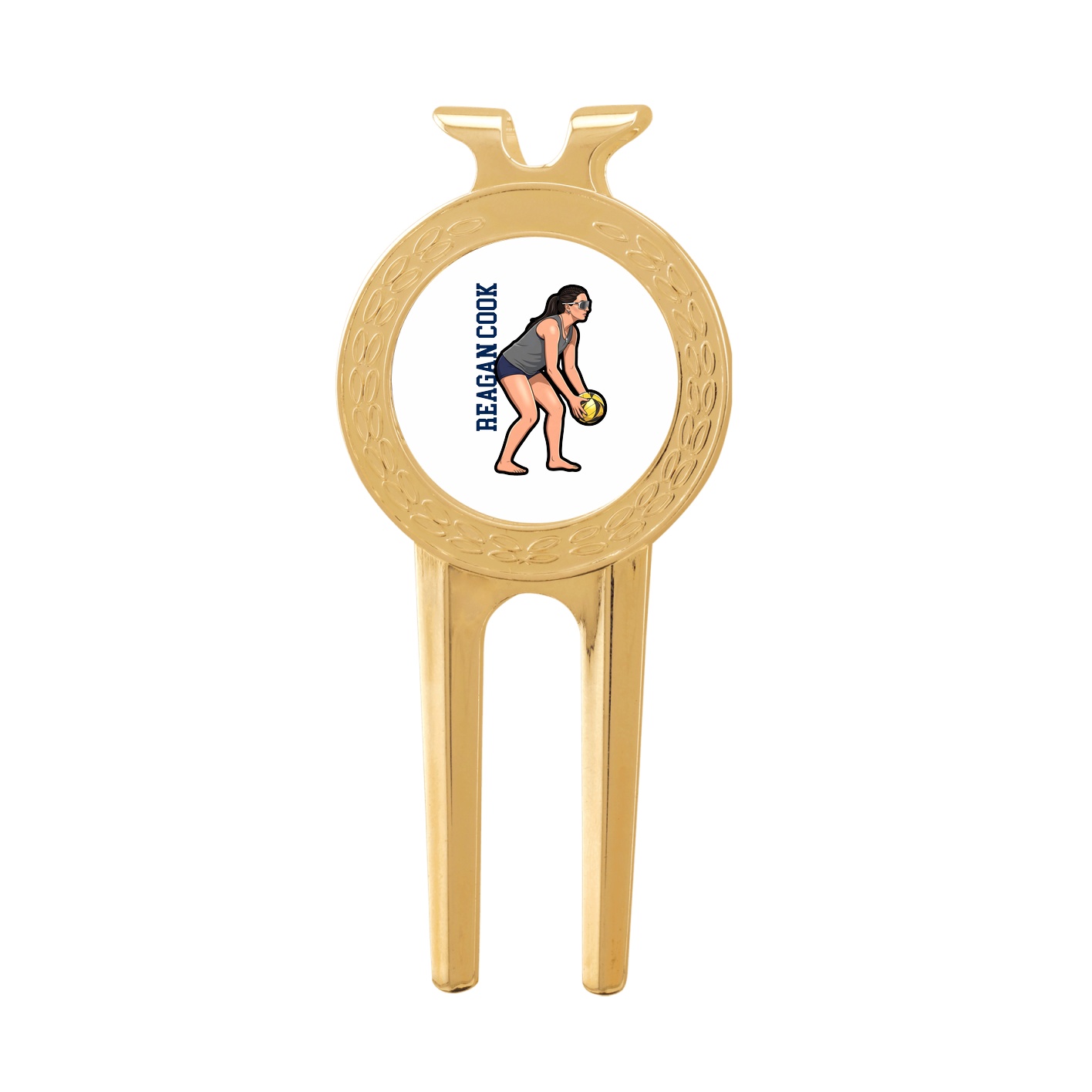 Divot Tool with Ball Marker — Name Vertical in Classic