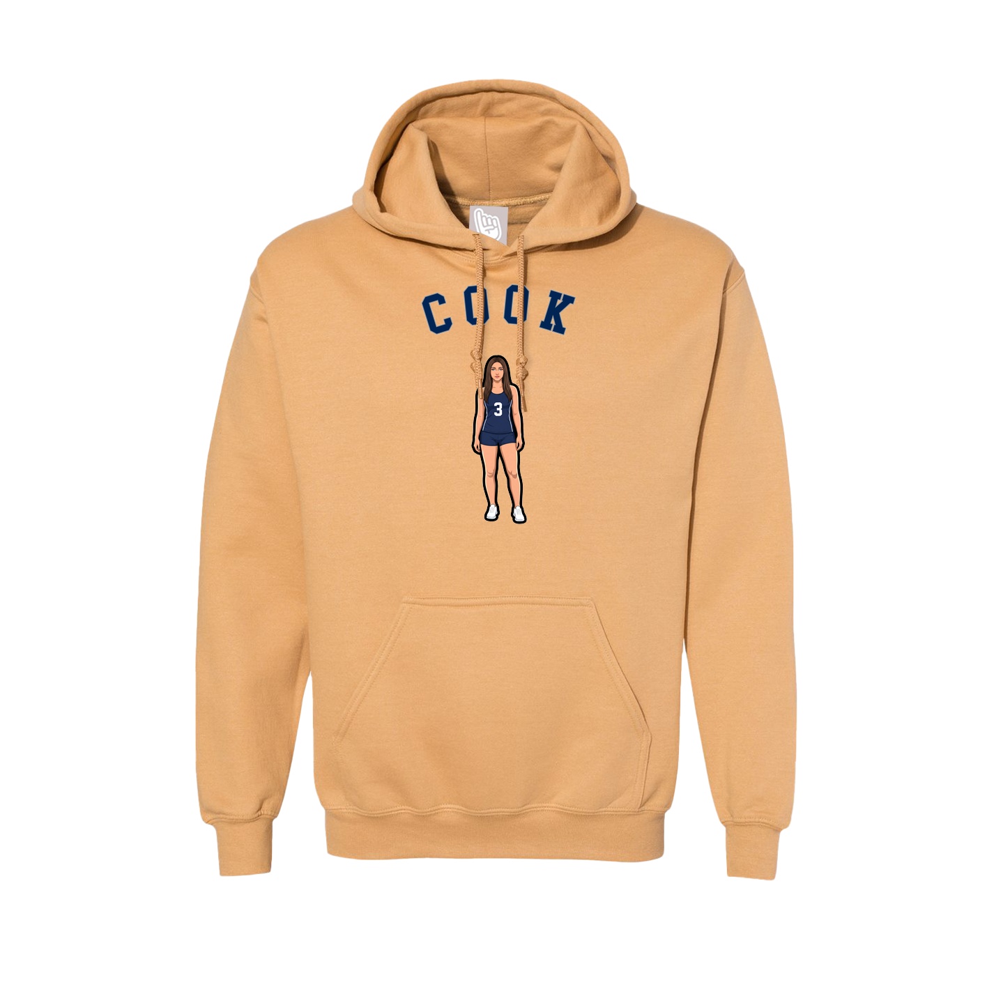 Hoodie — Shirsey Arch in Vegas Gold