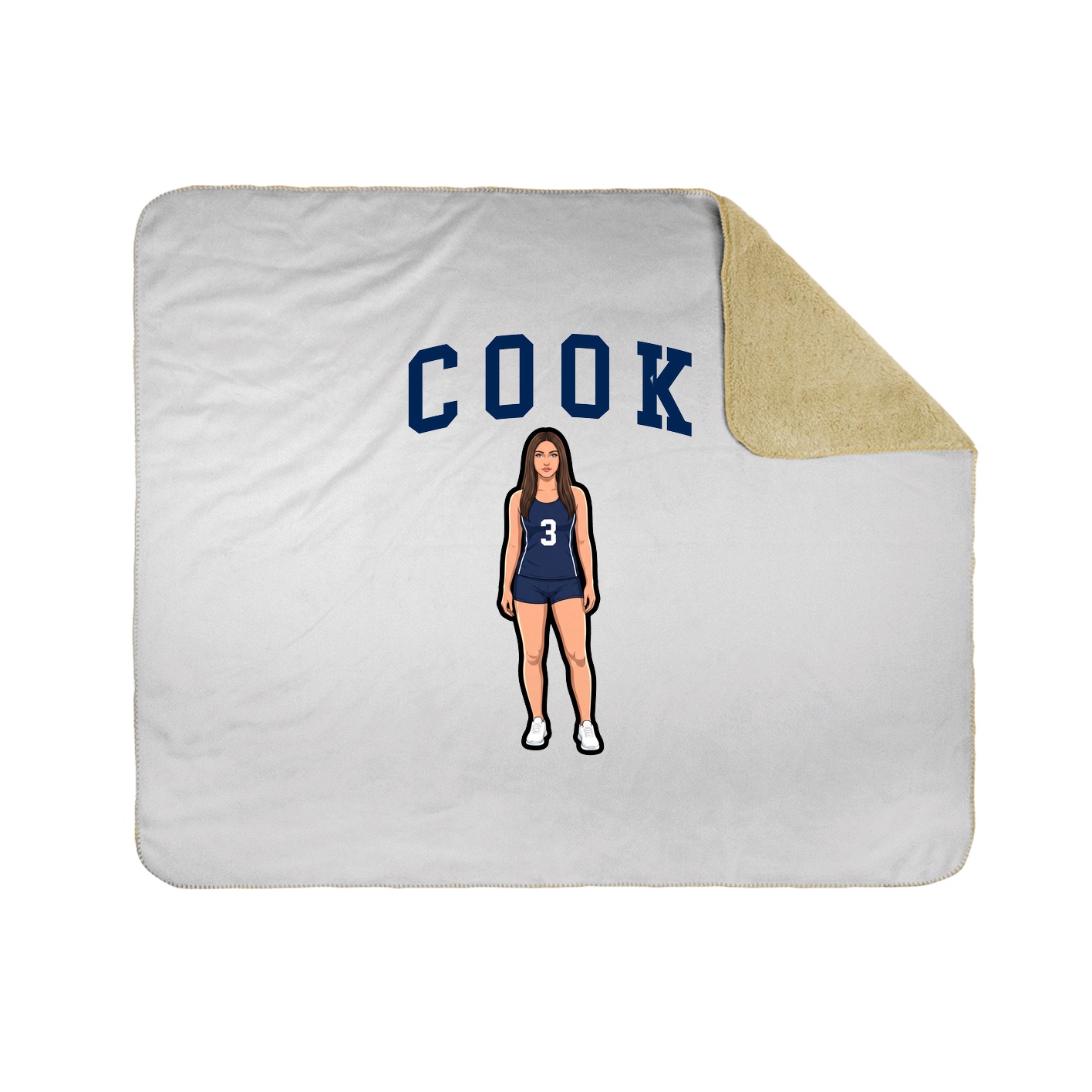 Throw Blanket — Shirsey in White