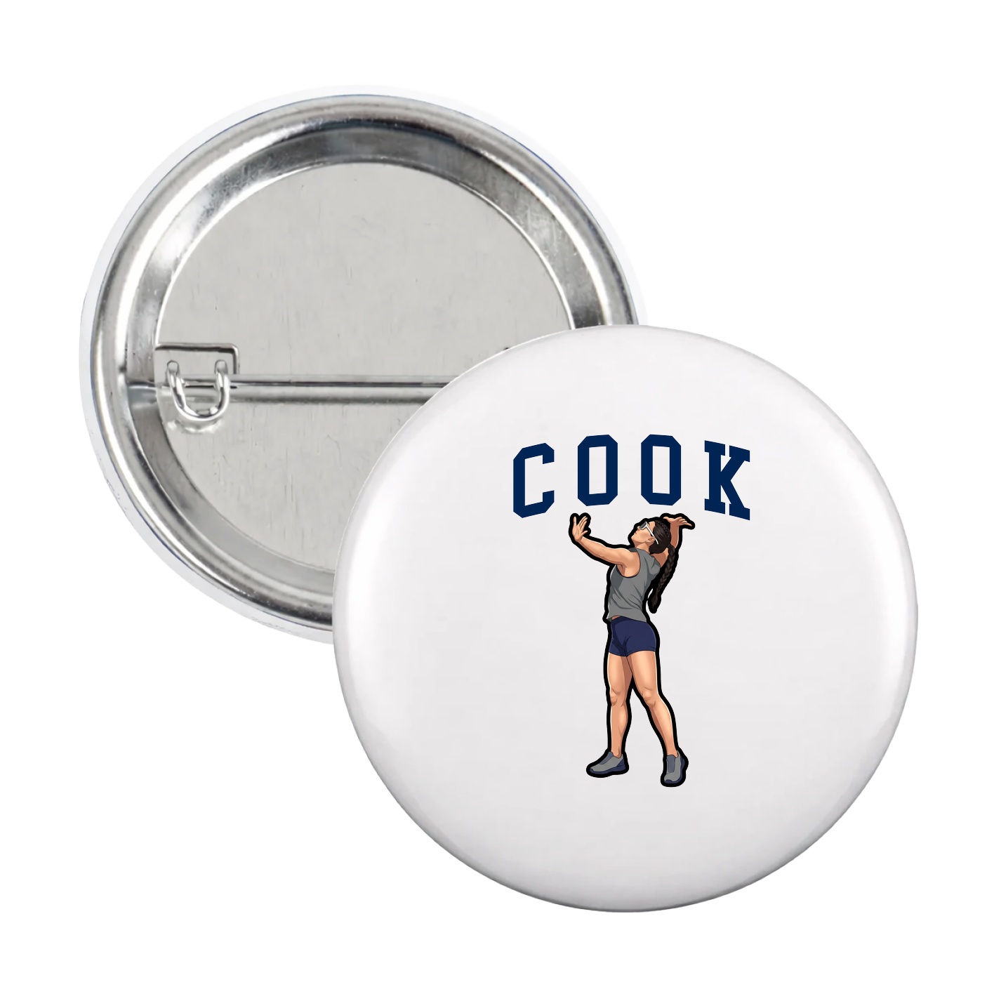 Game Day Button — Shirsey in White