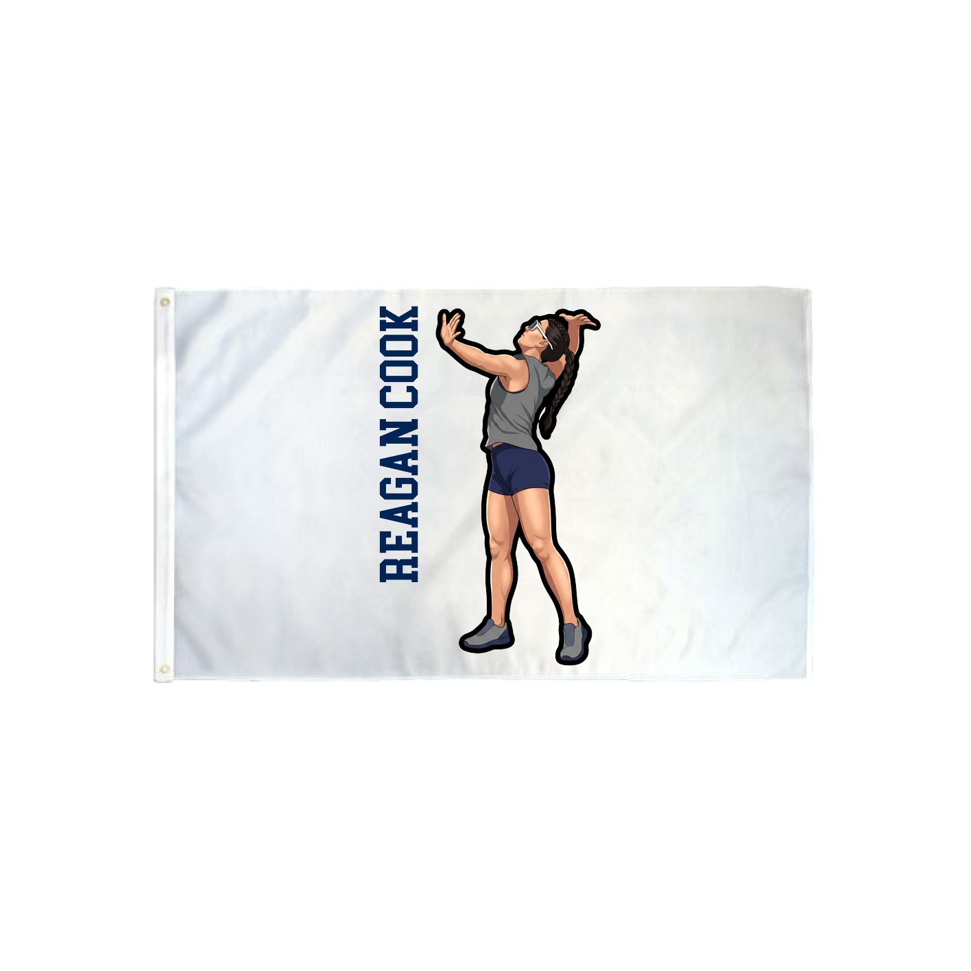 3x5 Flag — Name Vertical in Classic