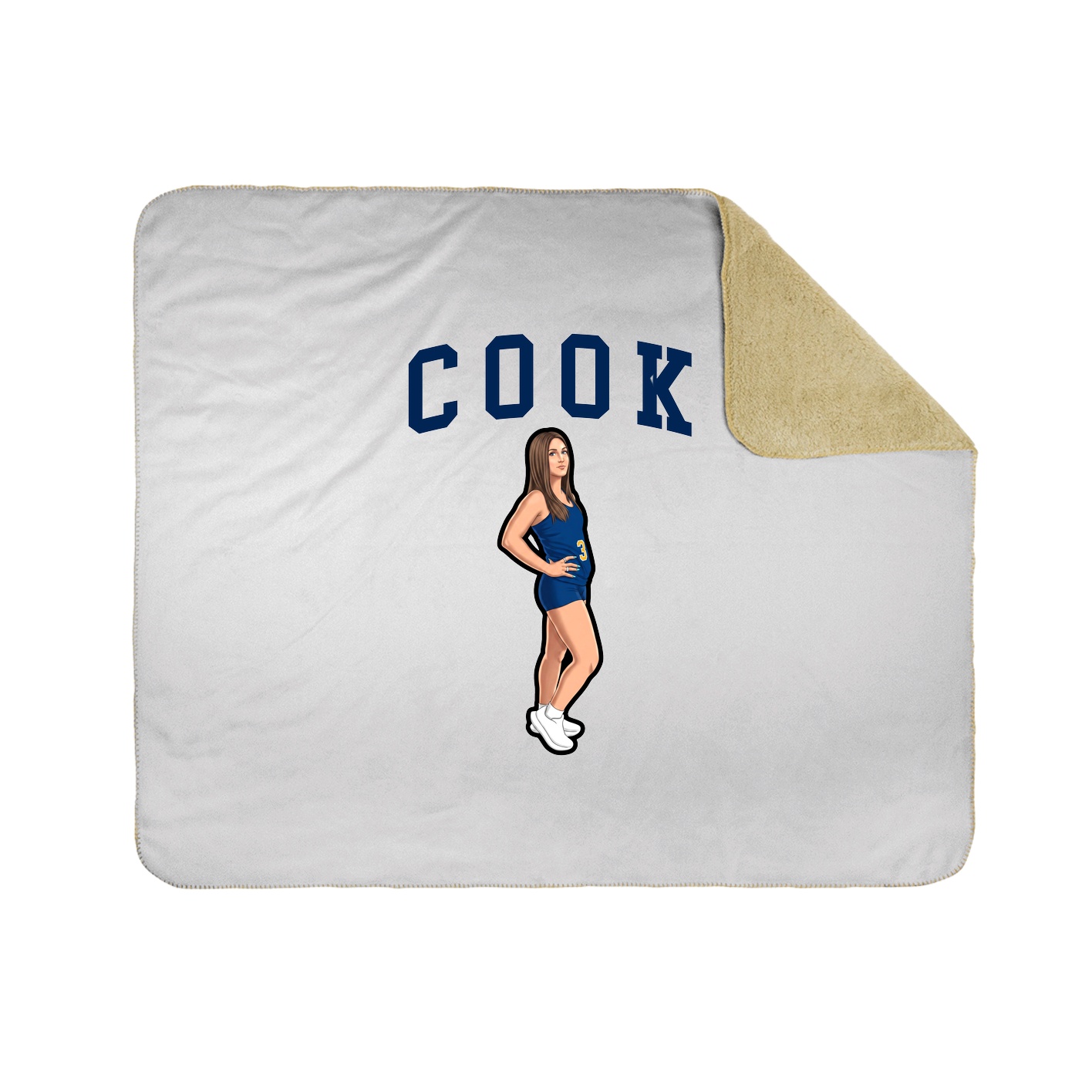 Throw Blanket — Shirsey in White