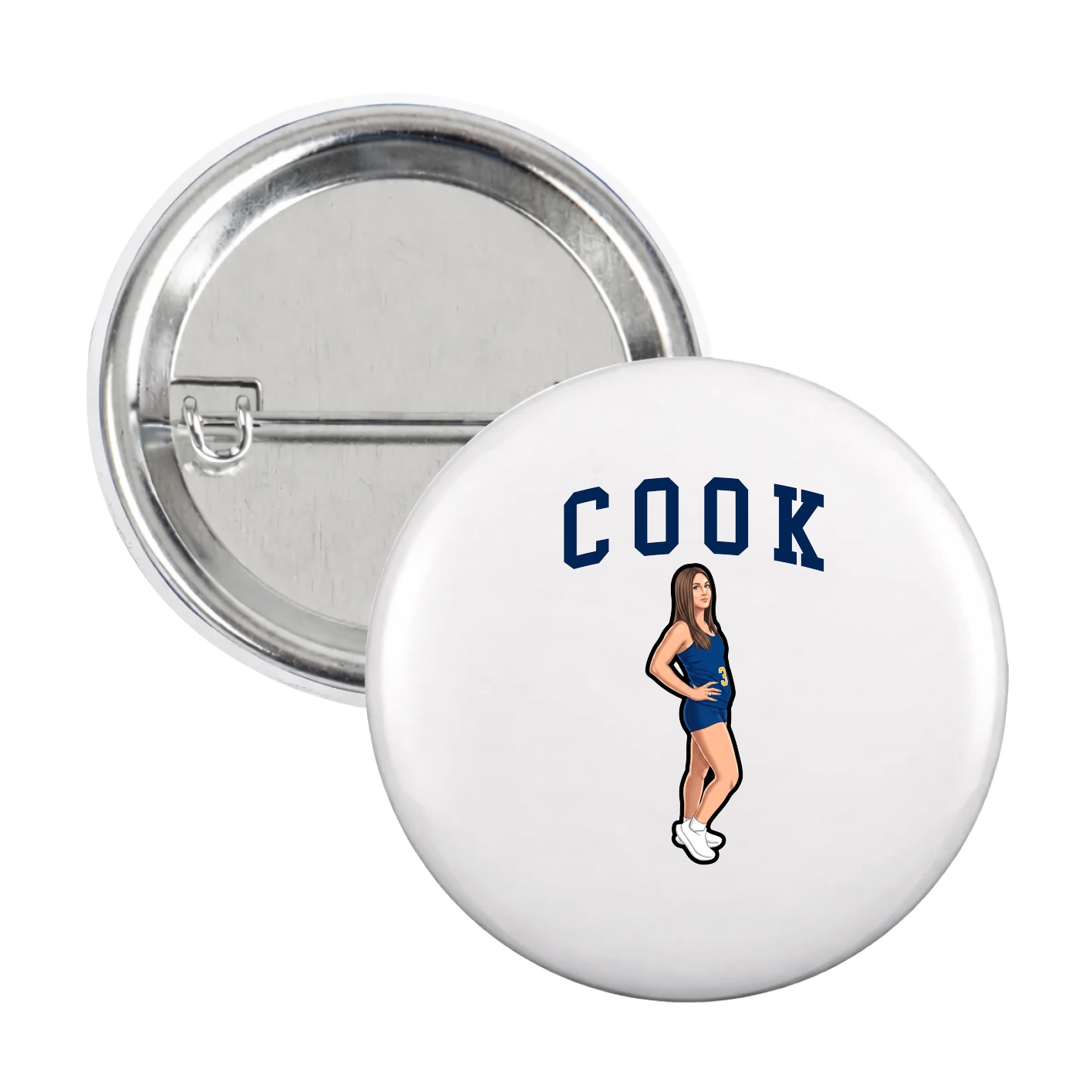 Game Day Button — Shirsey in White