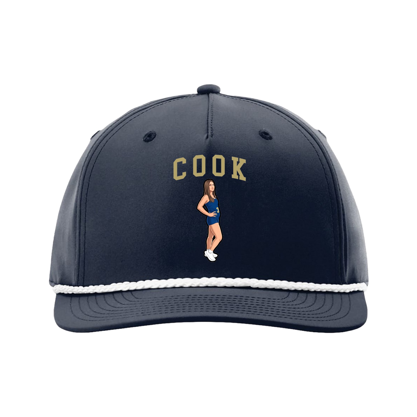 Five-Panel Classic Rope Cap — Shirsey in Navy