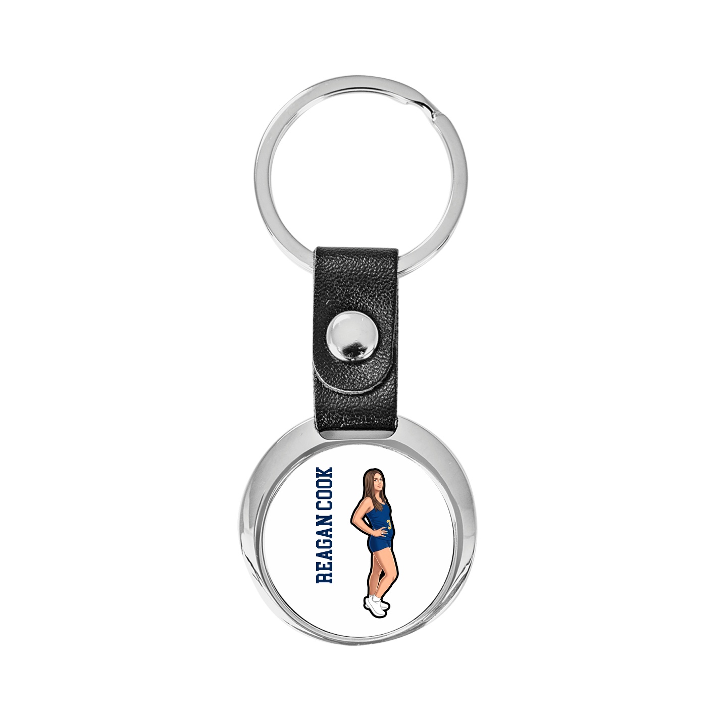 Key Chain — Name Vertical in Classic