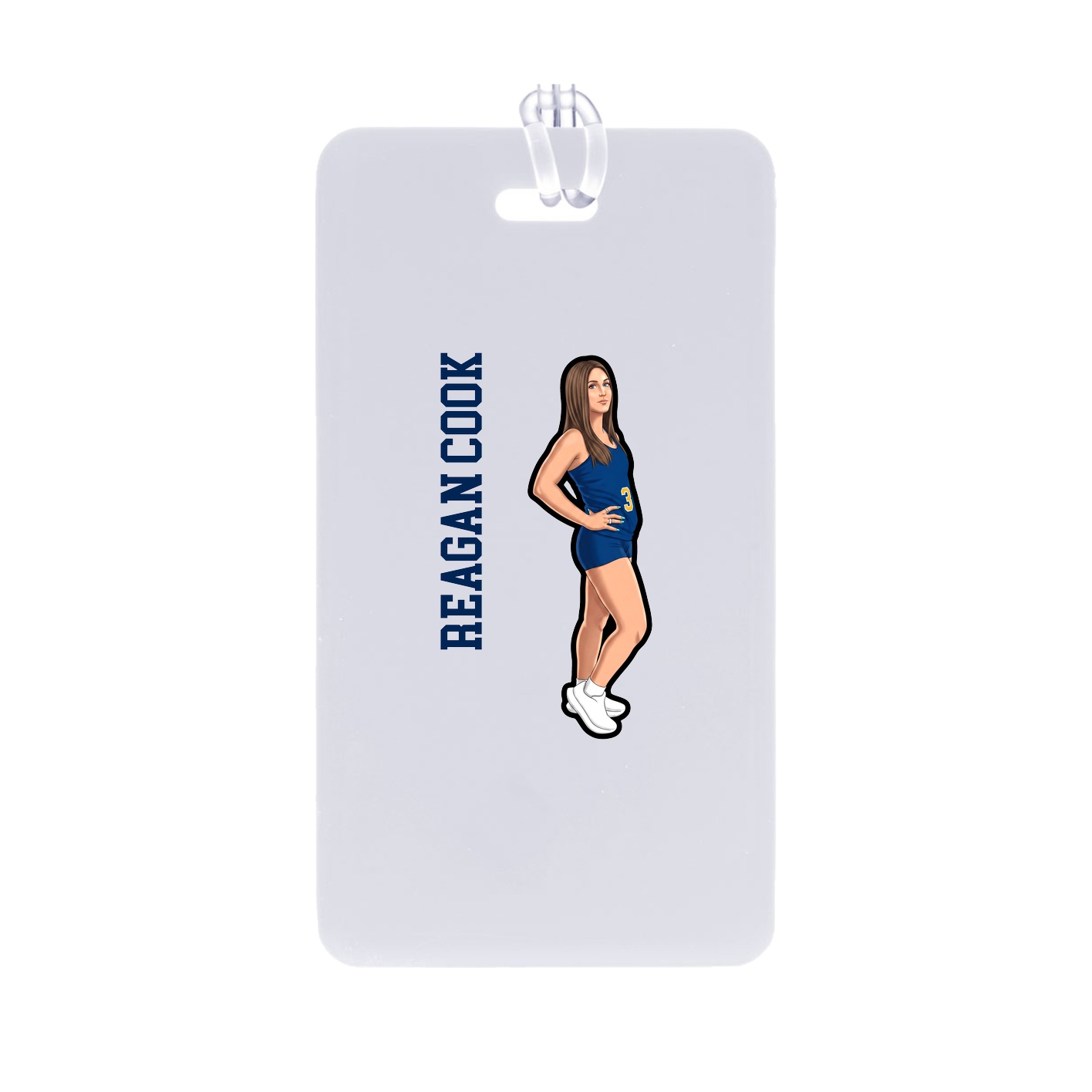 Bag Tag — Name Vertical in Classic