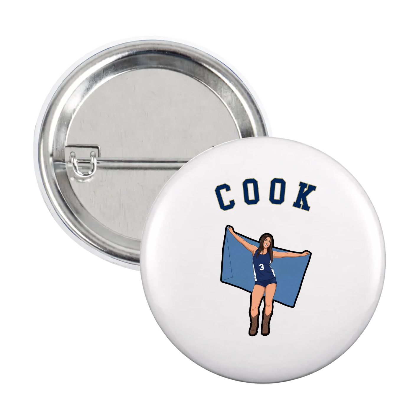 Game Day Button — Shirsey Arch in White