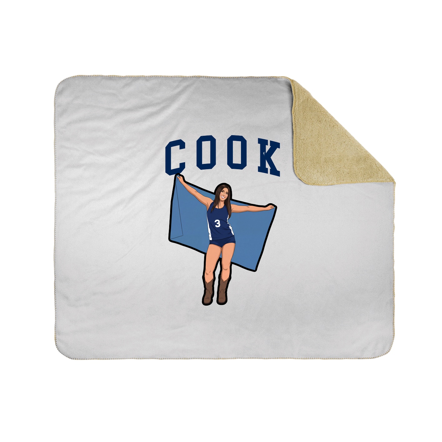 Throw Blanket — Shirsey in White