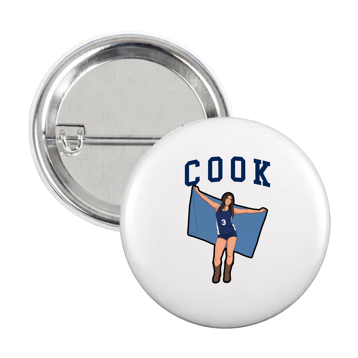 Game Day Button — Shirsey in White