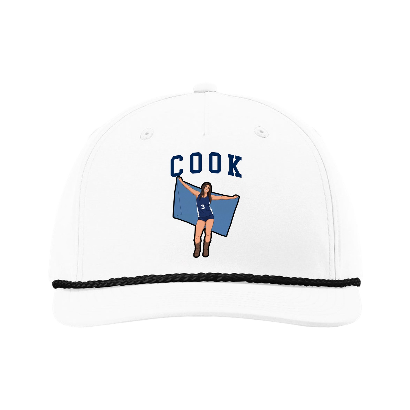 Five-Panel Classic Rope Cap — Shirsey in White