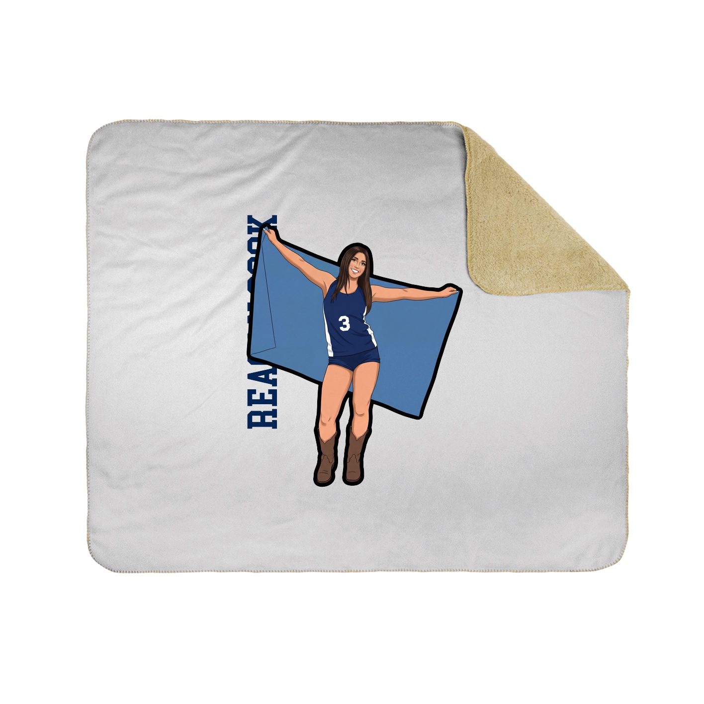 50x60 Sherpa Lined Throw Blanket