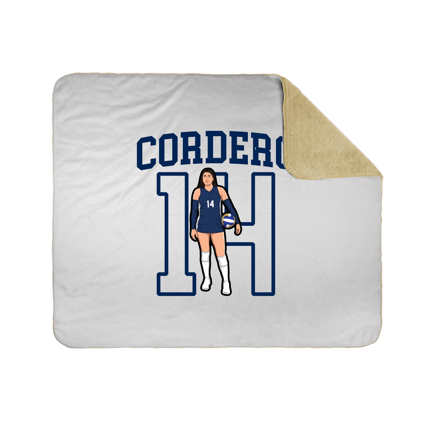50x60 Sherpa Lined Throw Blanket