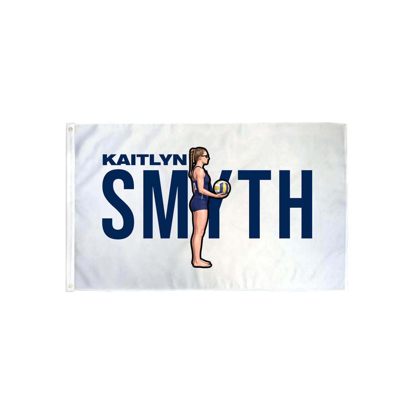 3x5 Flag — Player Name in Classic