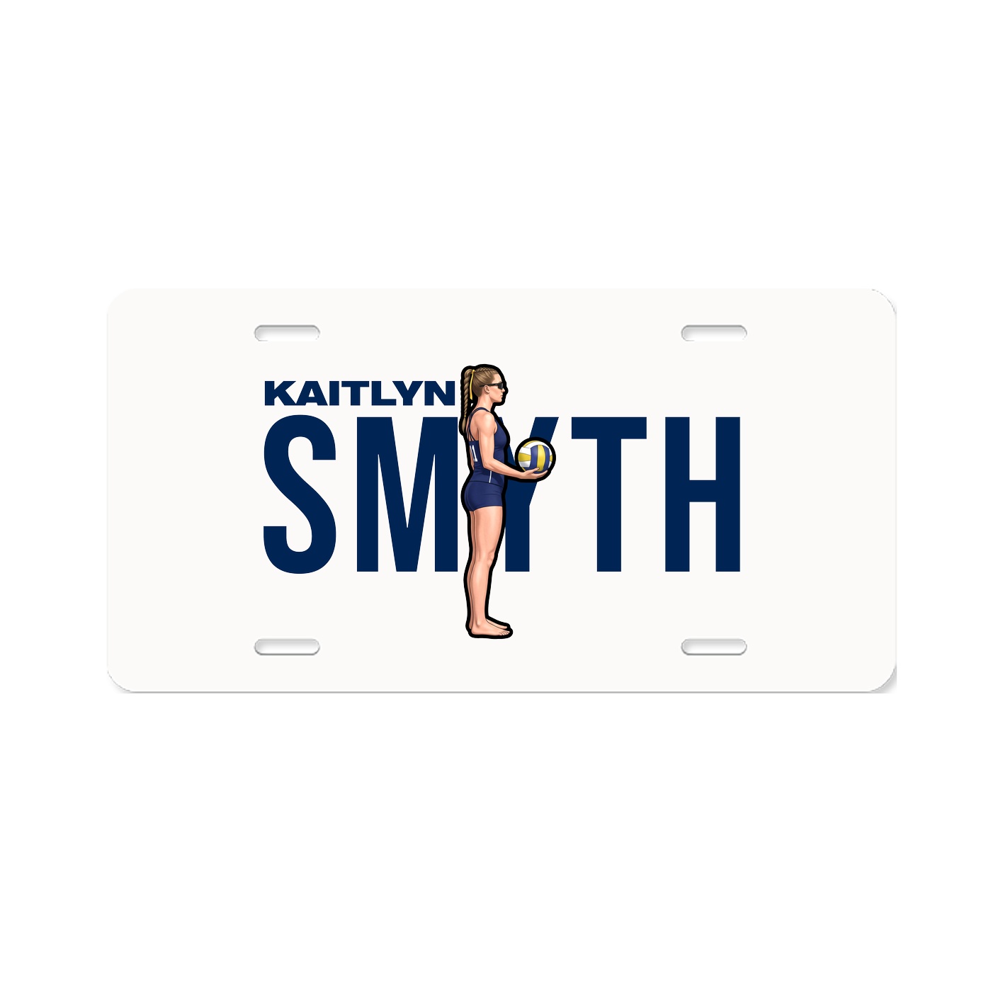 License Plate — Player Name in Classic