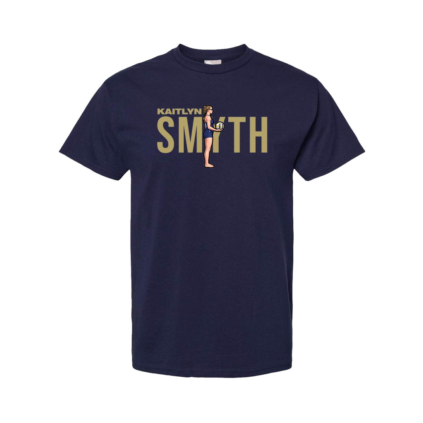 Tee — Player Name in Navy