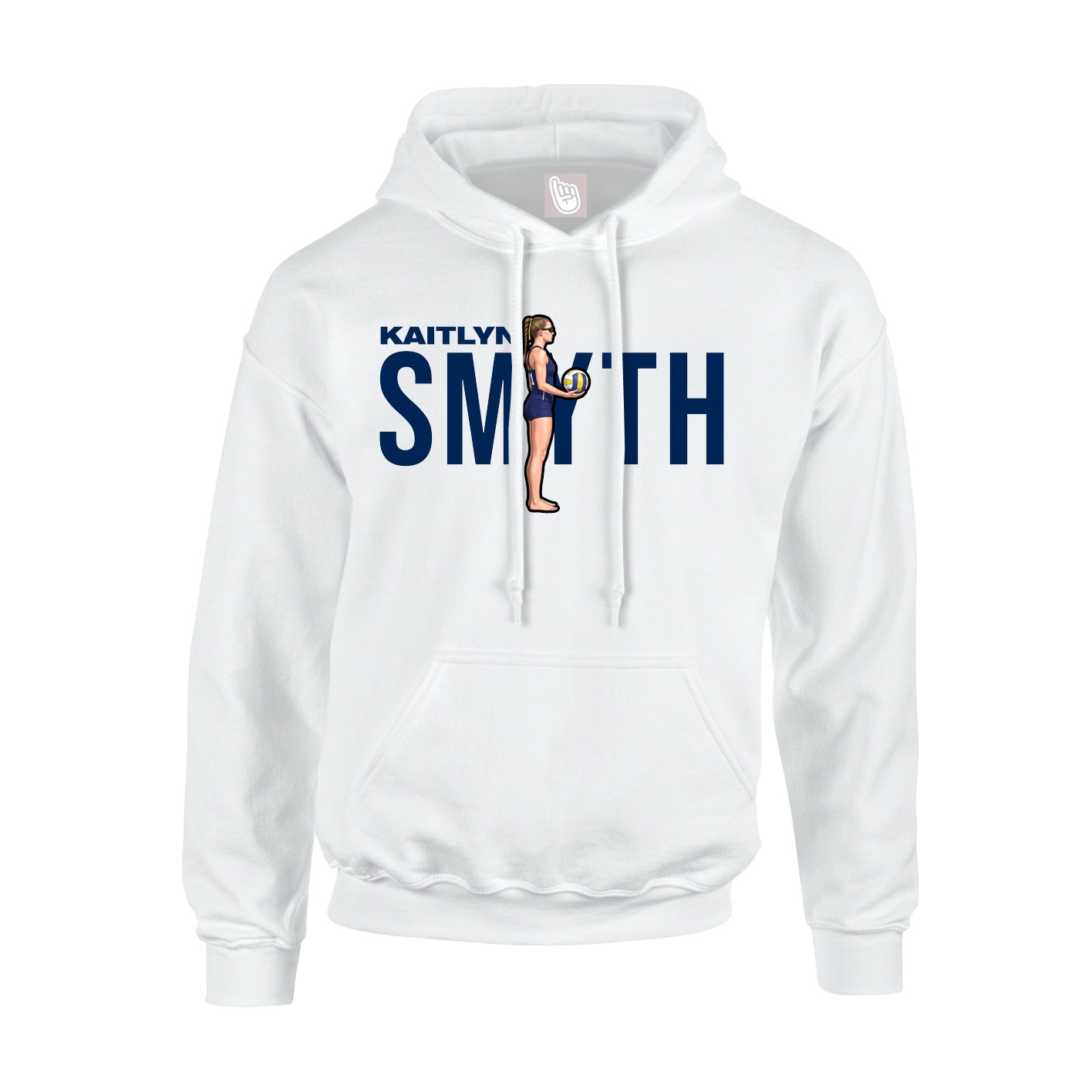 Hoodie — Player Name in White