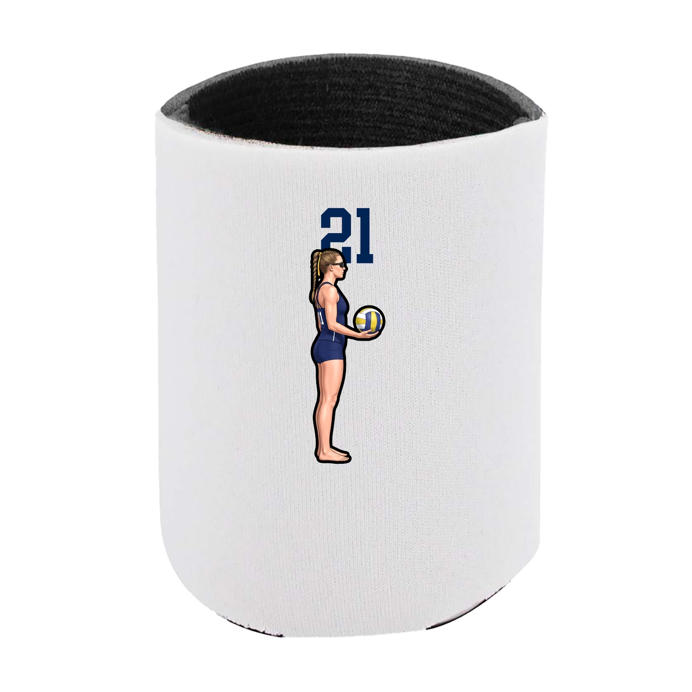 Can Holder — Number Top in White