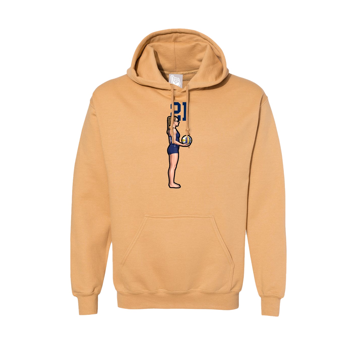 Hoodie — Number Top in Vegas Gold