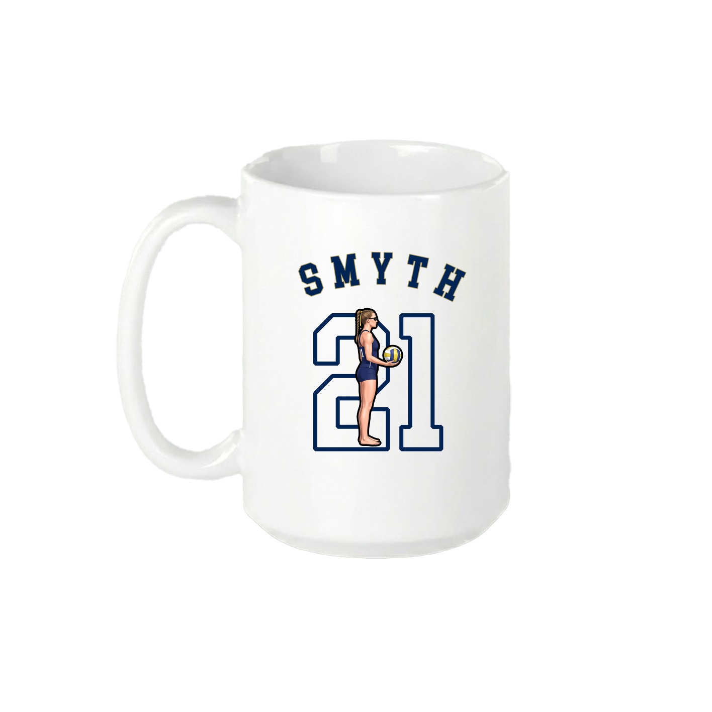 15oz Coffee Mug — Shirsey Arch in White