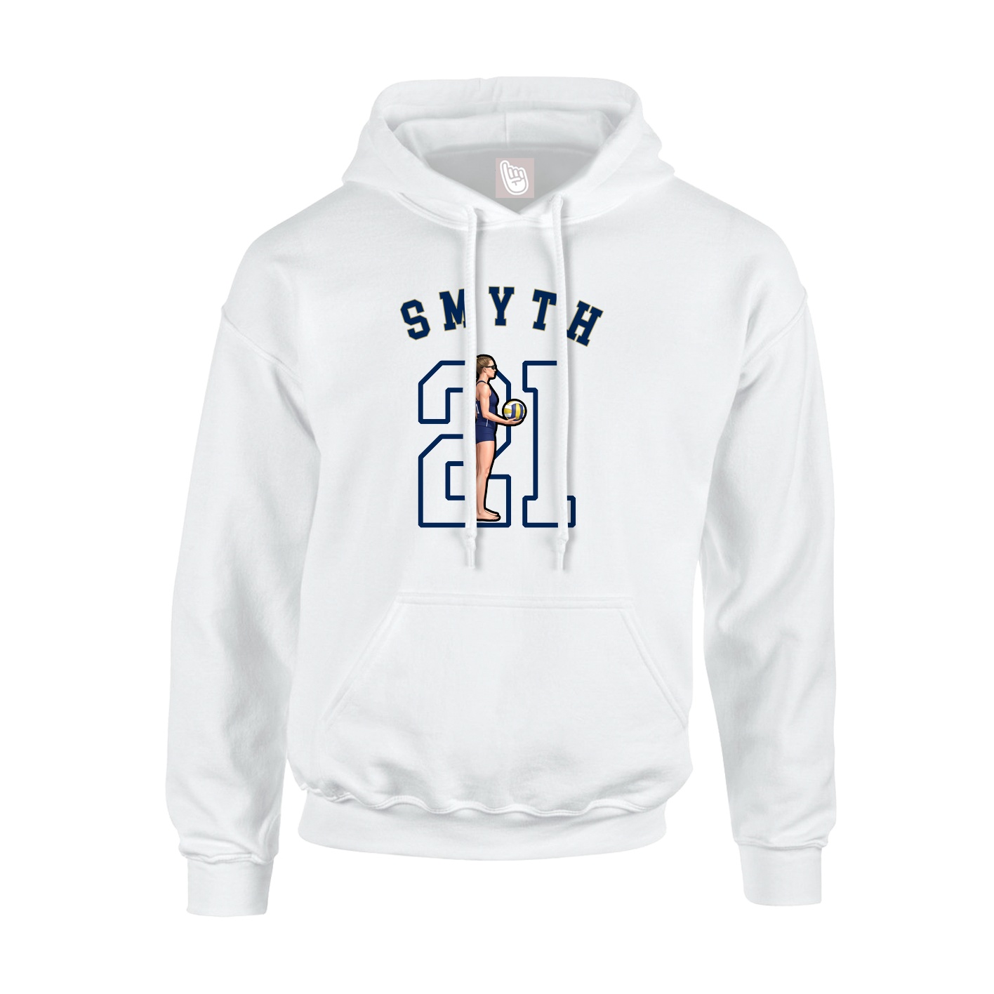 Youth Hoodie — Shirsey Arch in White