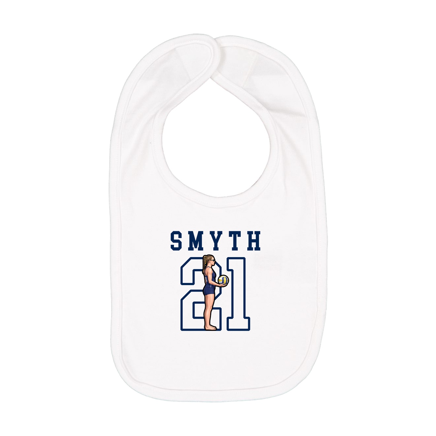 Infant Bib — Shirsey in White