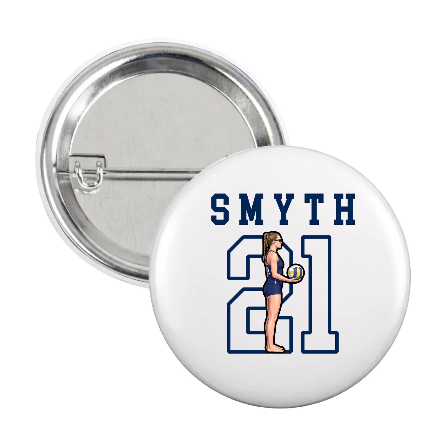 Game Day Button — Shirsey in White