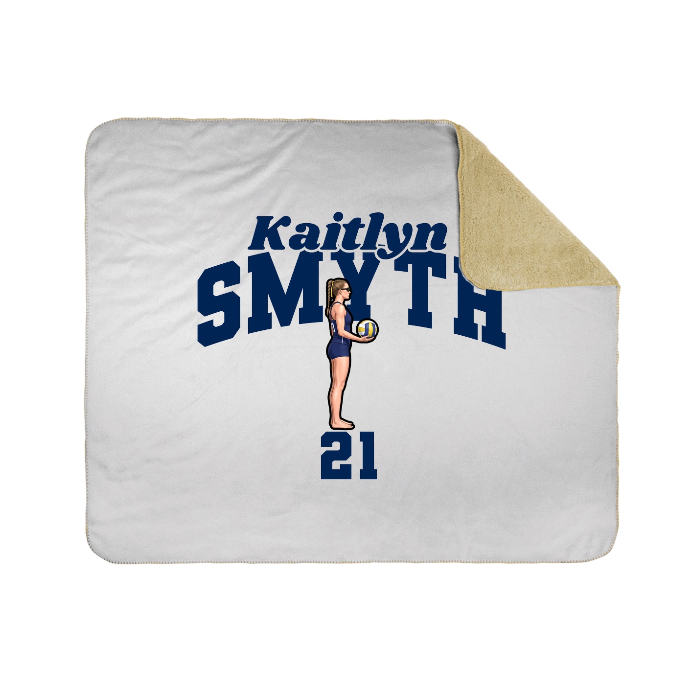 Throw Blanket — Signature Arch in White