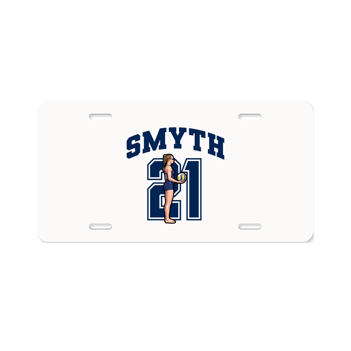 License Plate — Number in Classic