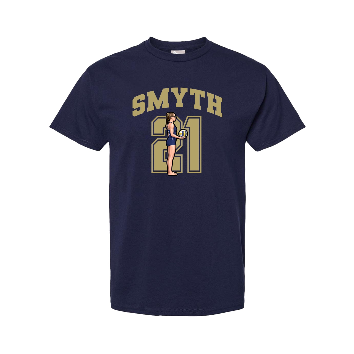 Tee — Number in Navy