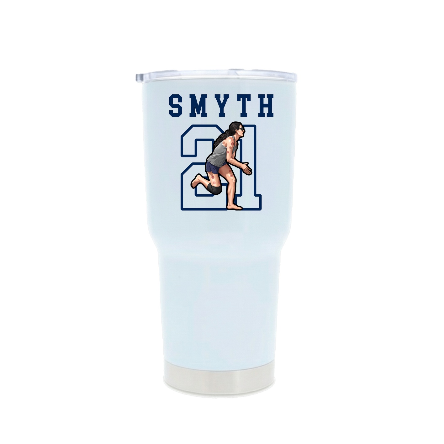 30oz Stainless Steel Tumbler — Shirsey in White