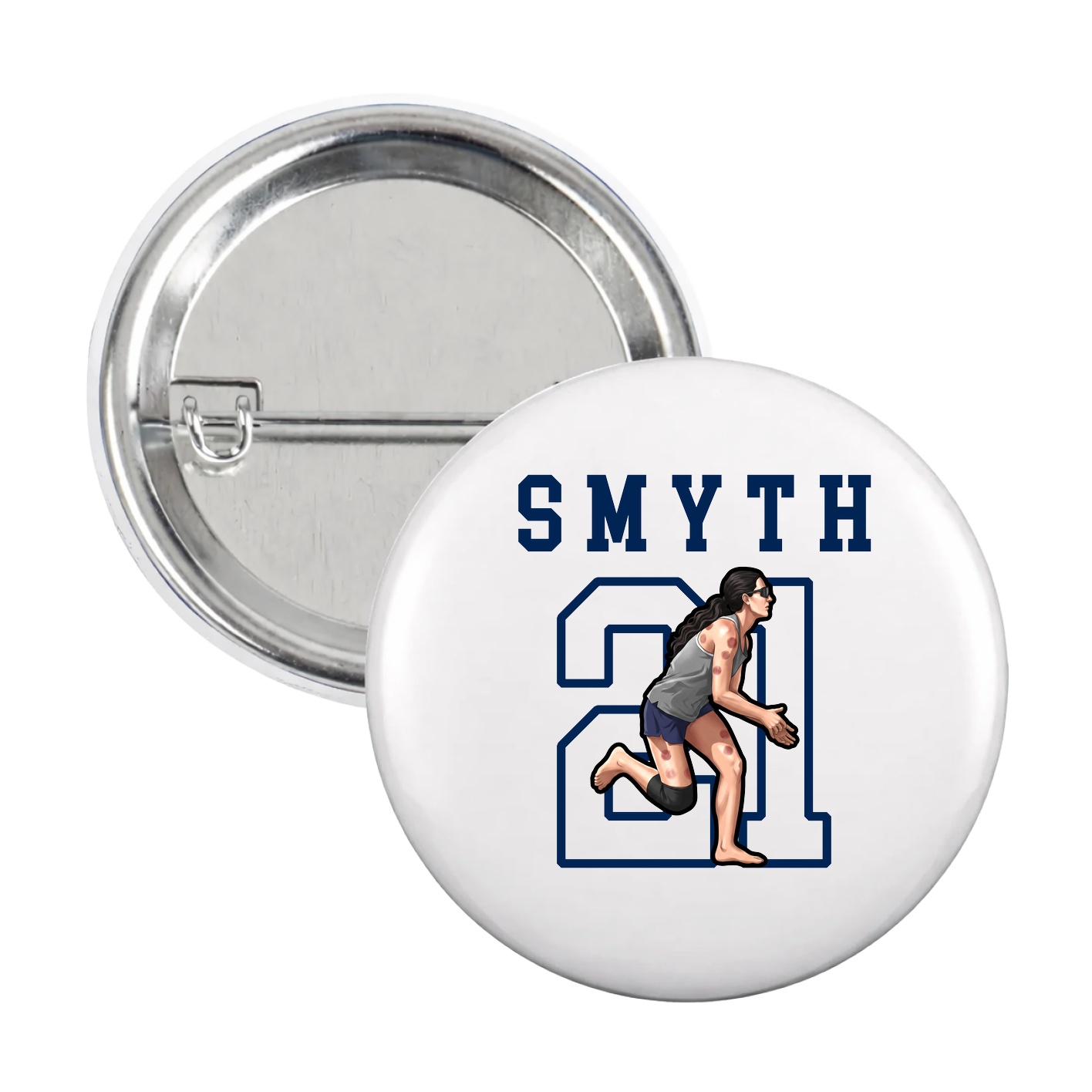 Game Day Button — Shirsey in White