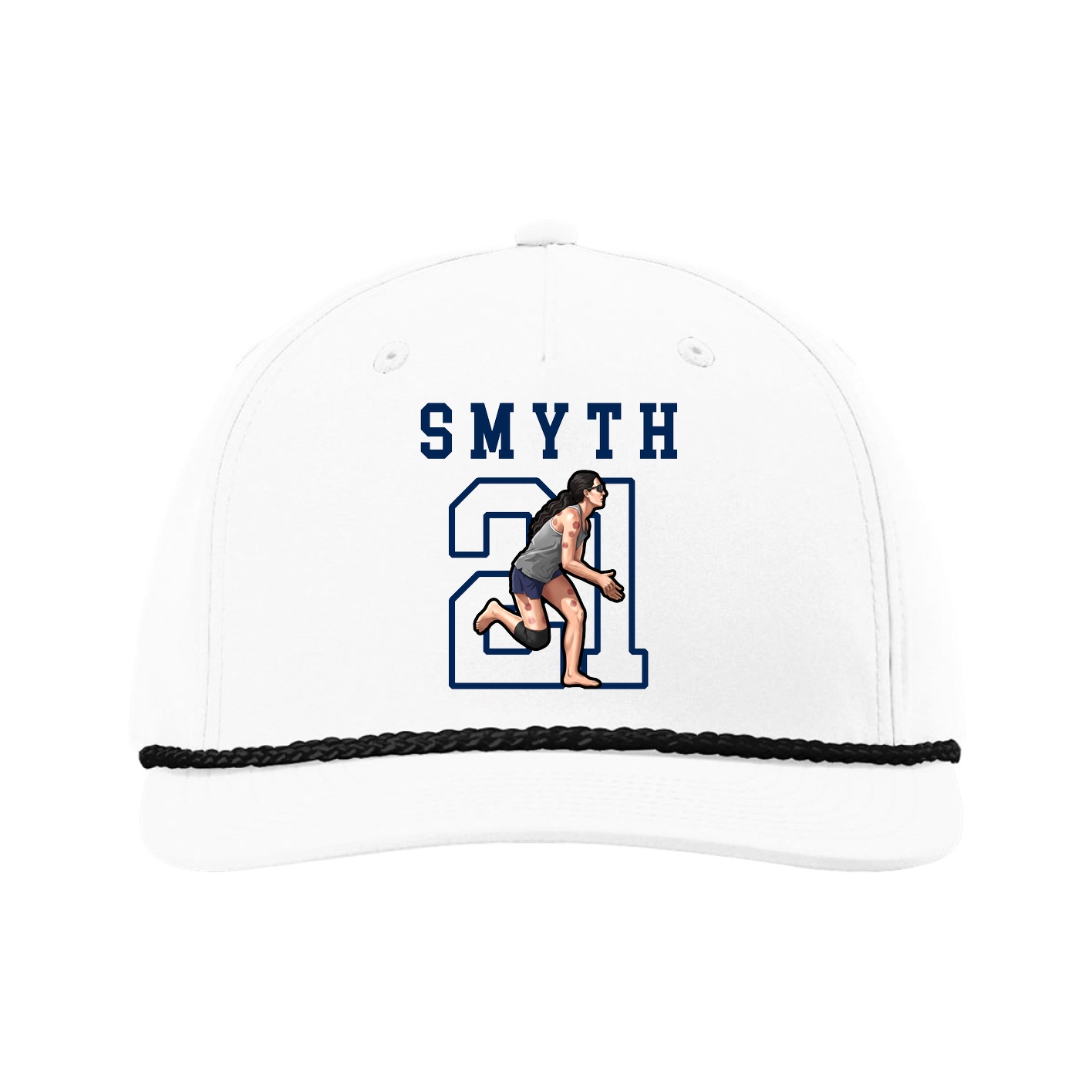 Five-Panel Classic Rope Cap — Shirsey in White