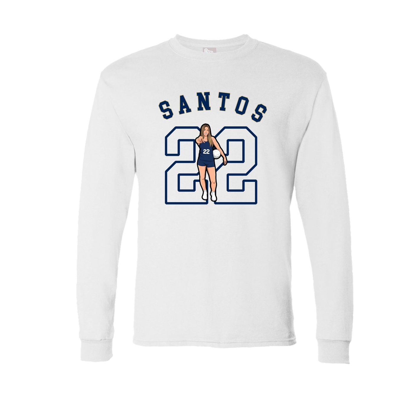 Long Sleeve Tee — Shirsey Arch in White