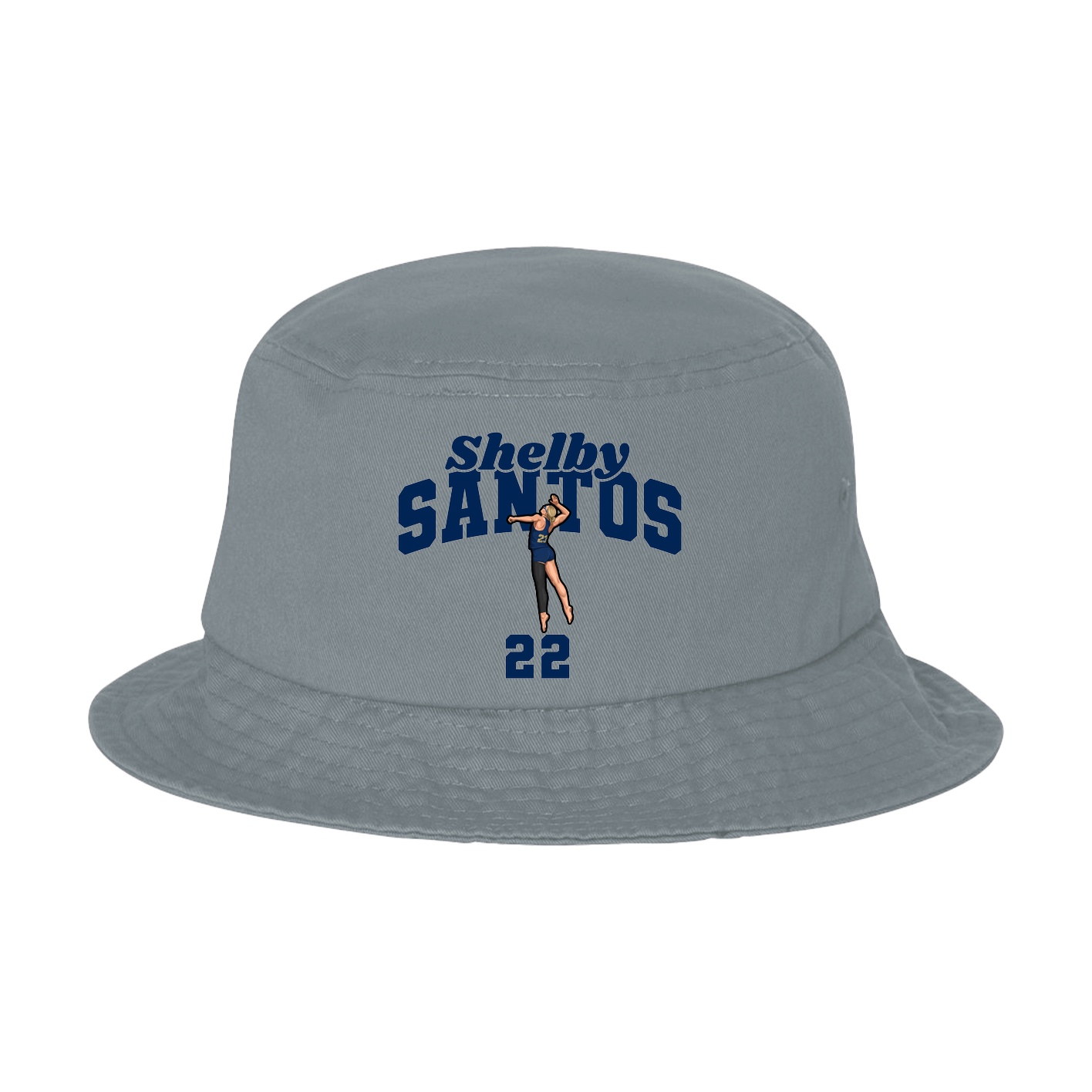 Bucket Cap — Signature Arch in Grey