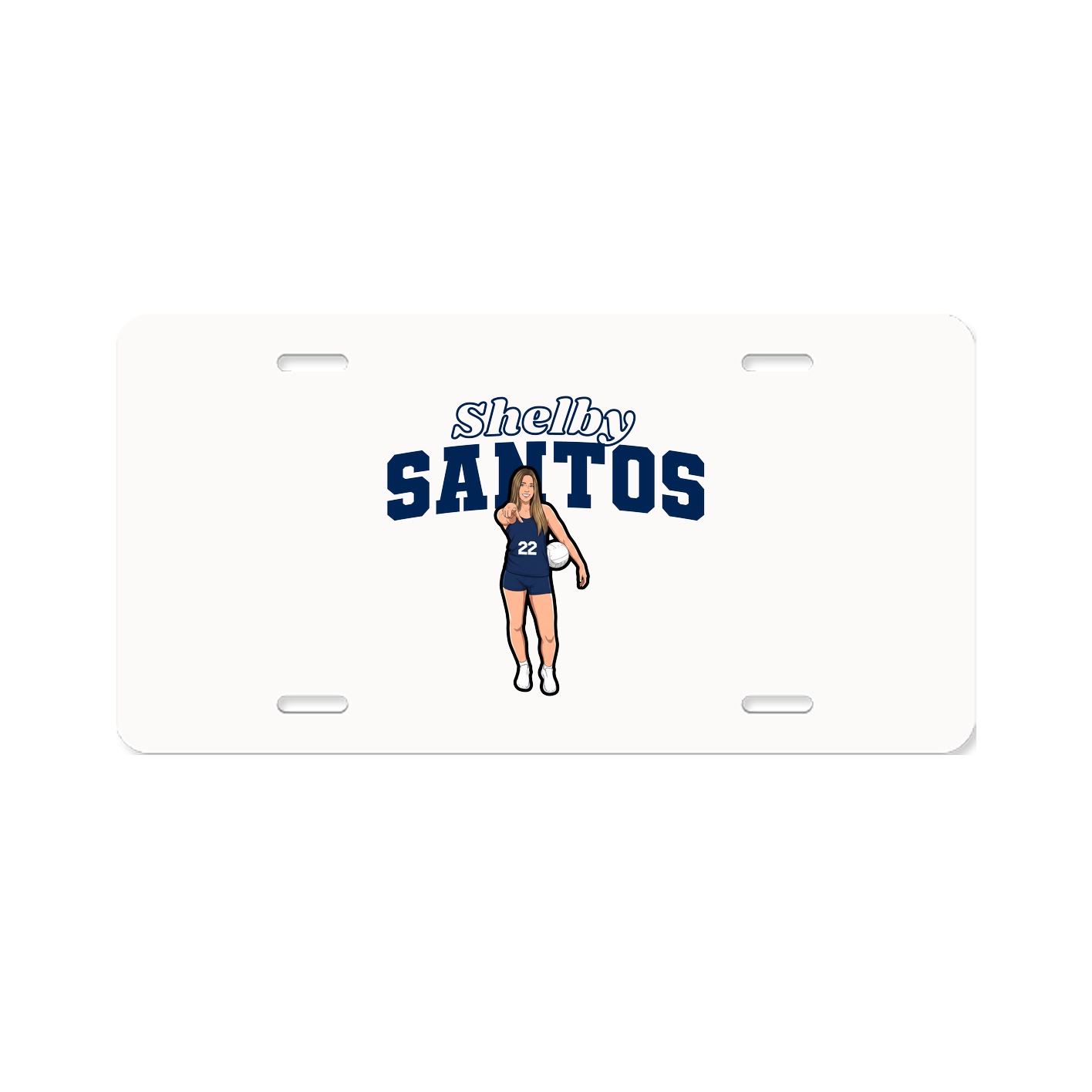 License Plate — Name Arch in Classic
