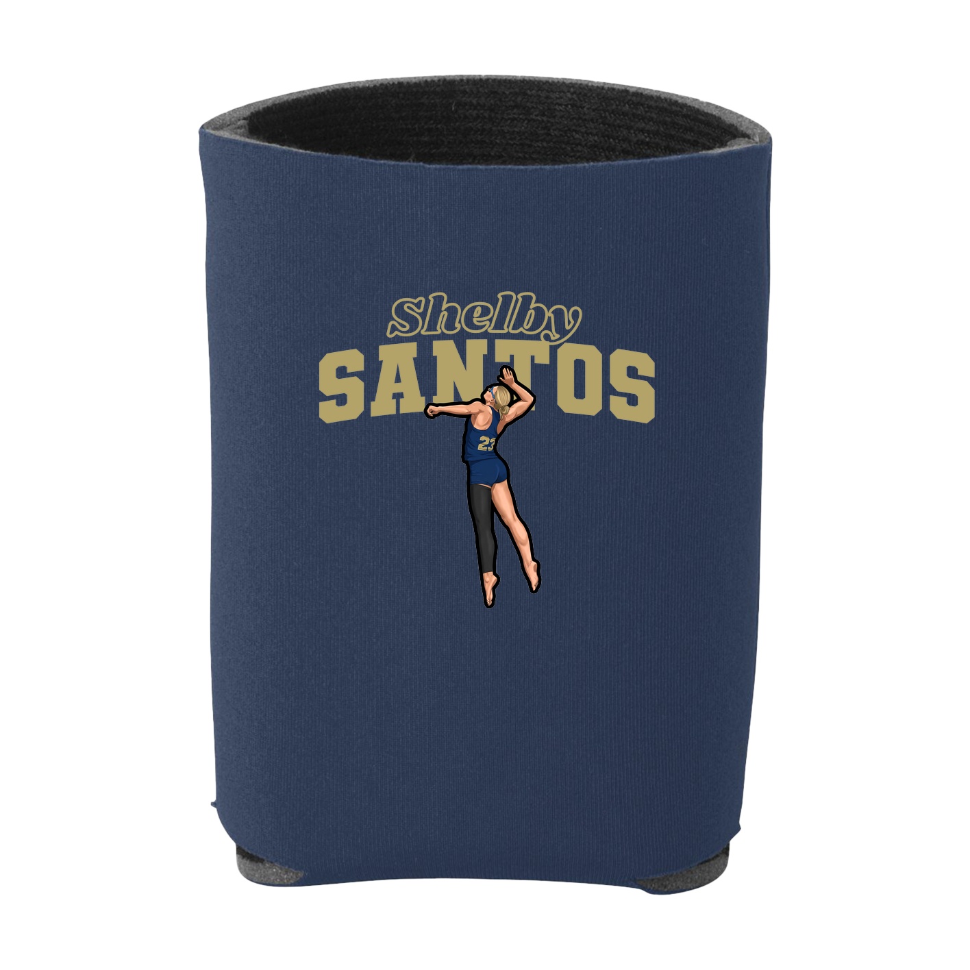 Can Holder — Name Arch in Navy