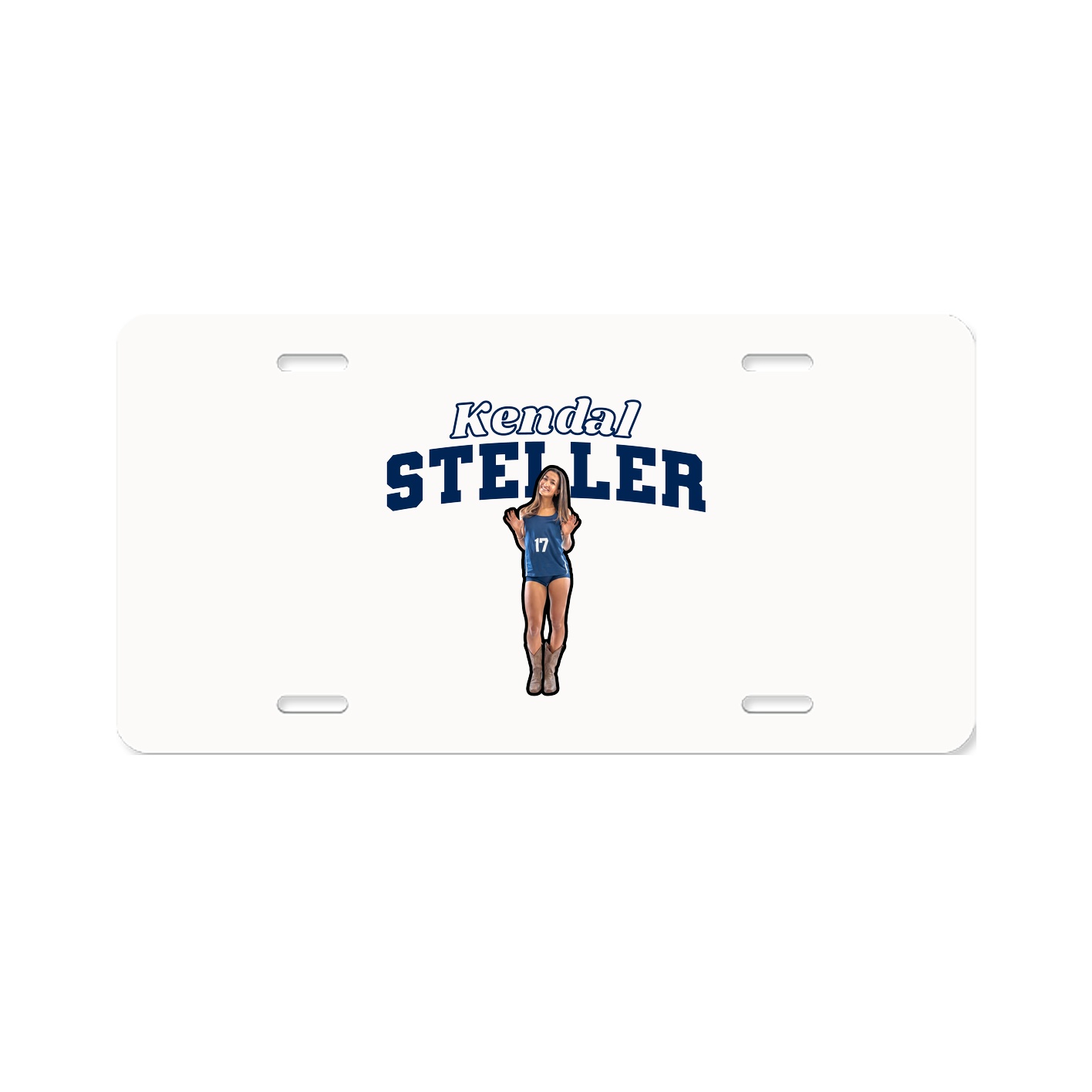 License Plate — Name Arch in Classic
