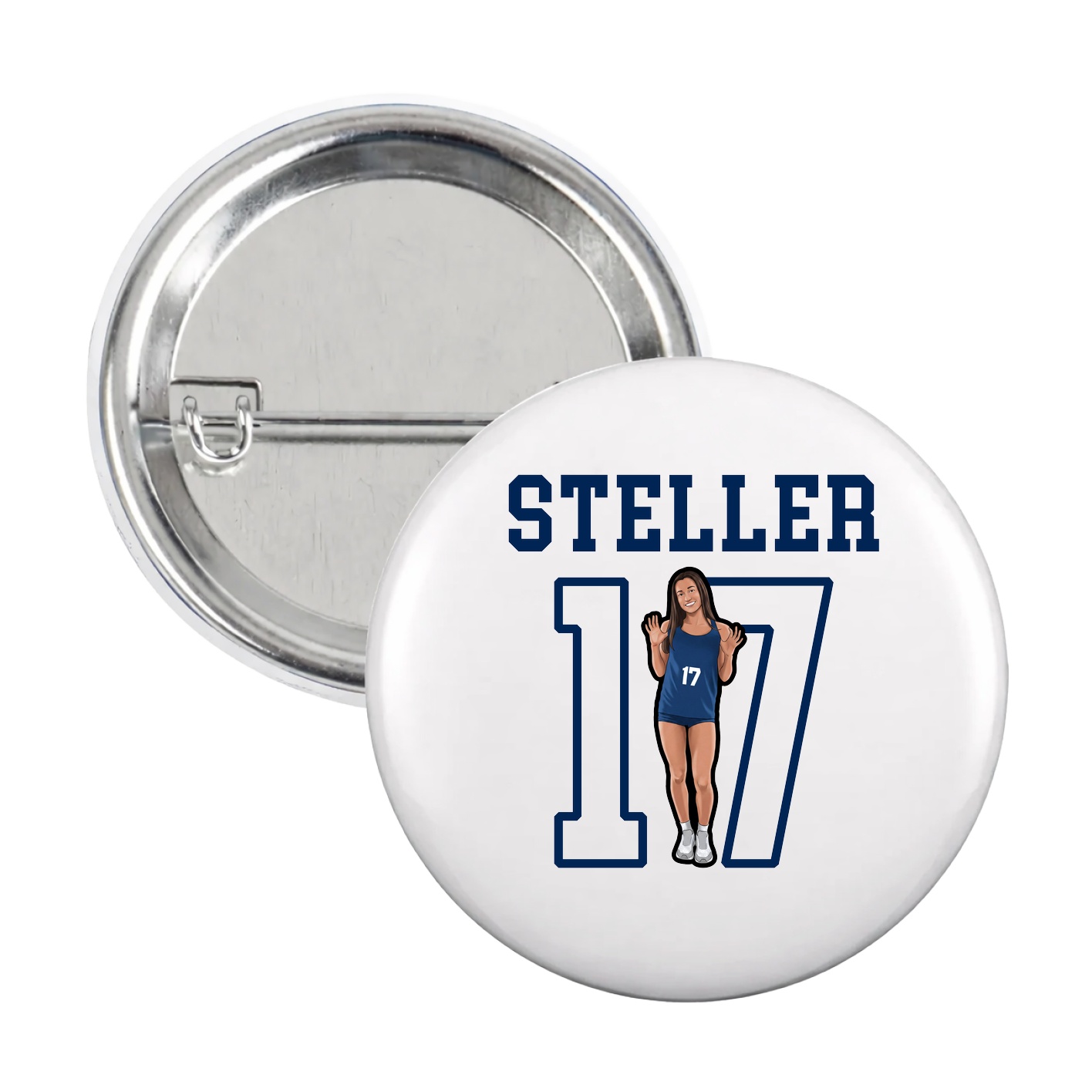 Game Day Button — Shirsey in White