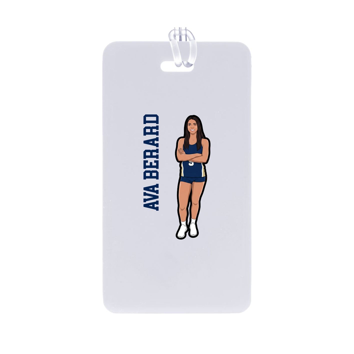 Bag Tag — Name Vertical in Classic