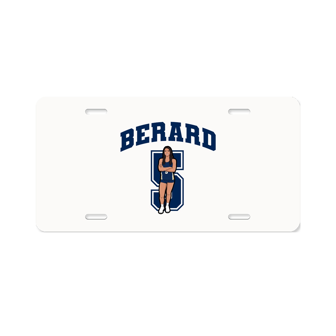 License Plate — Number in Classic