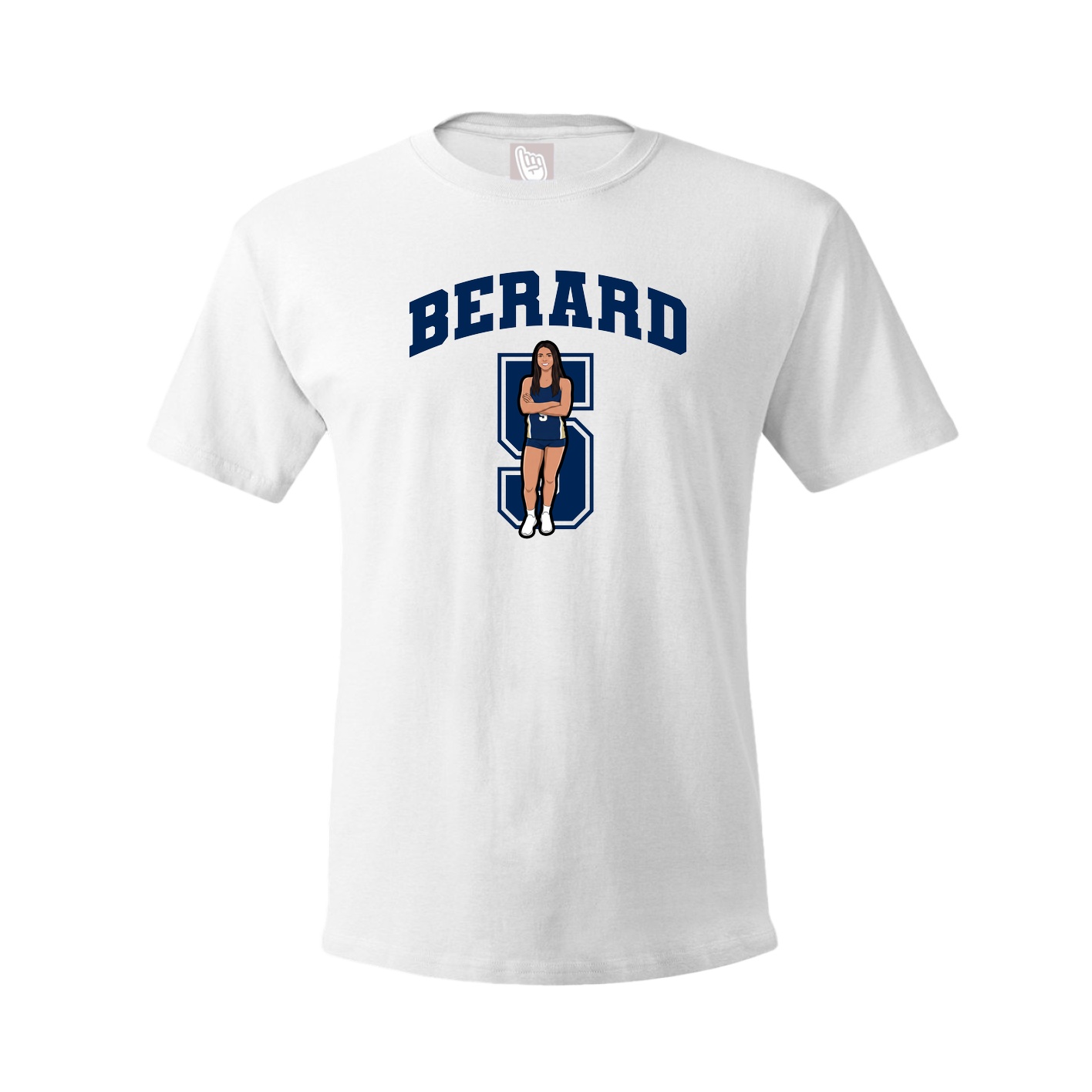 Youth Tee — Number in White
