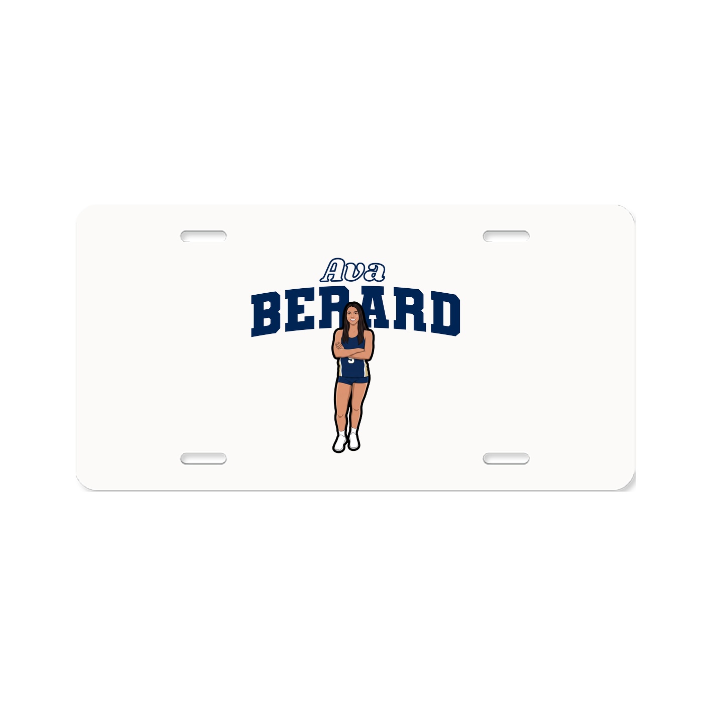 License Plate — Name Arch in Classic