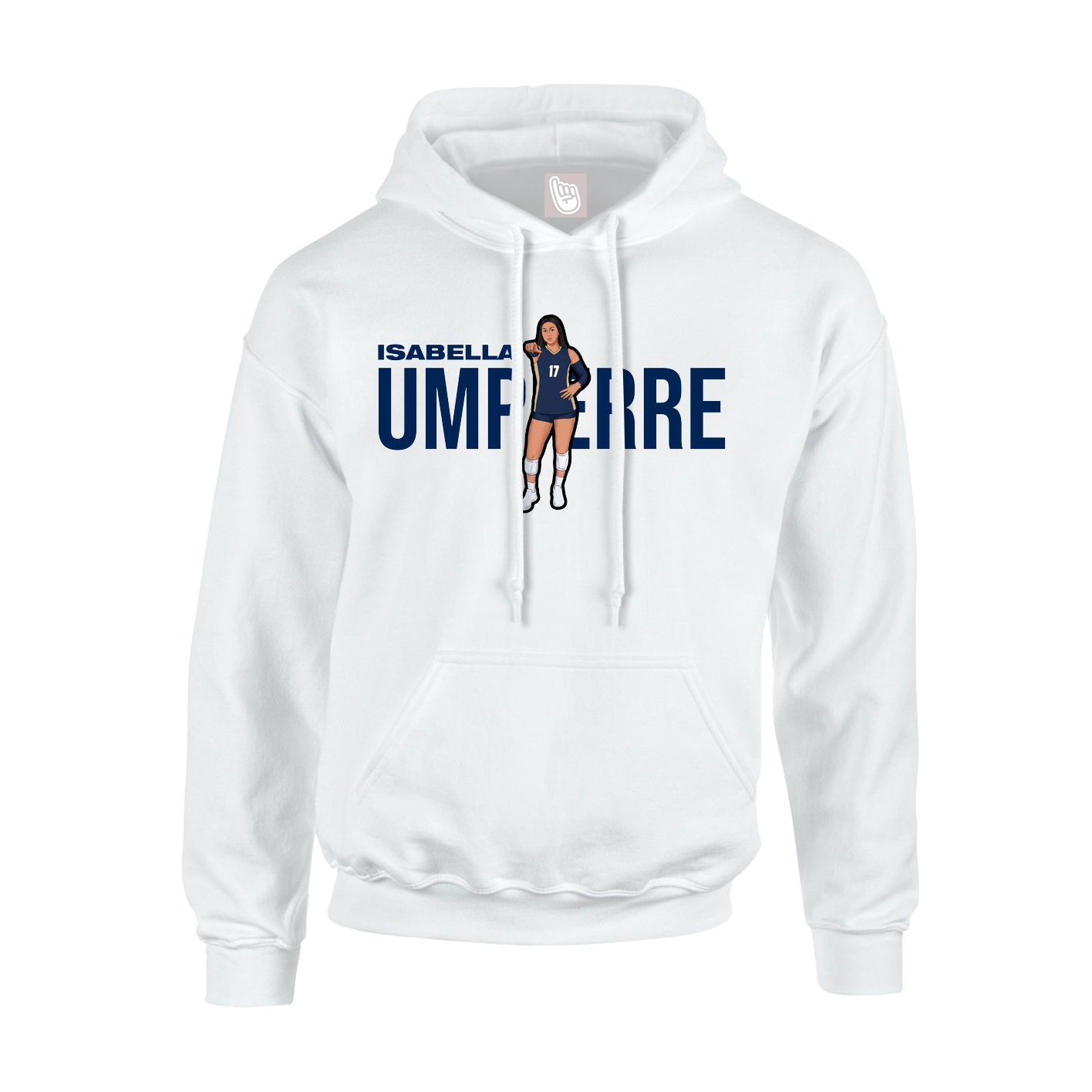 Hoodie — Player Name in White