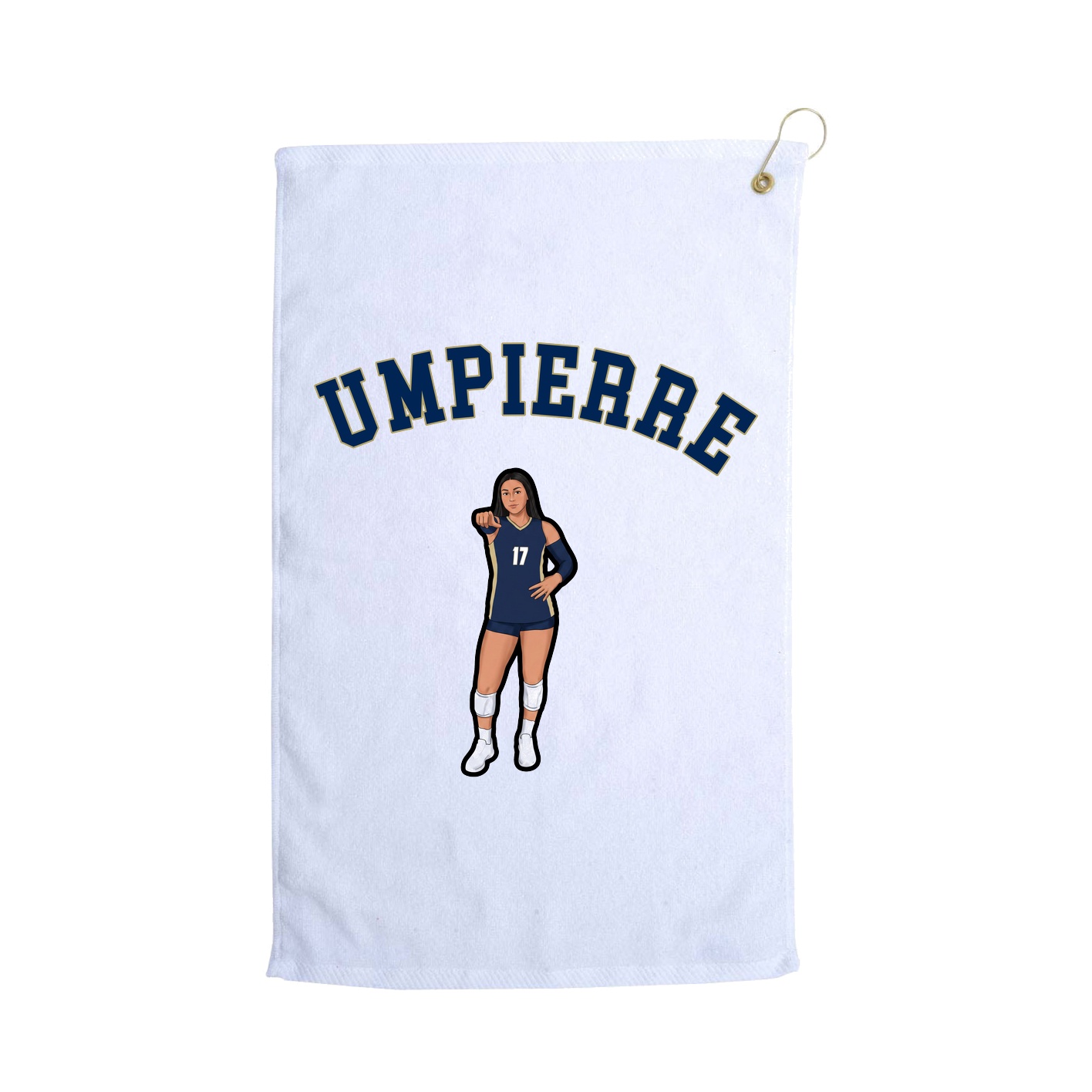 Golf Towel — Shirsey Arch in White