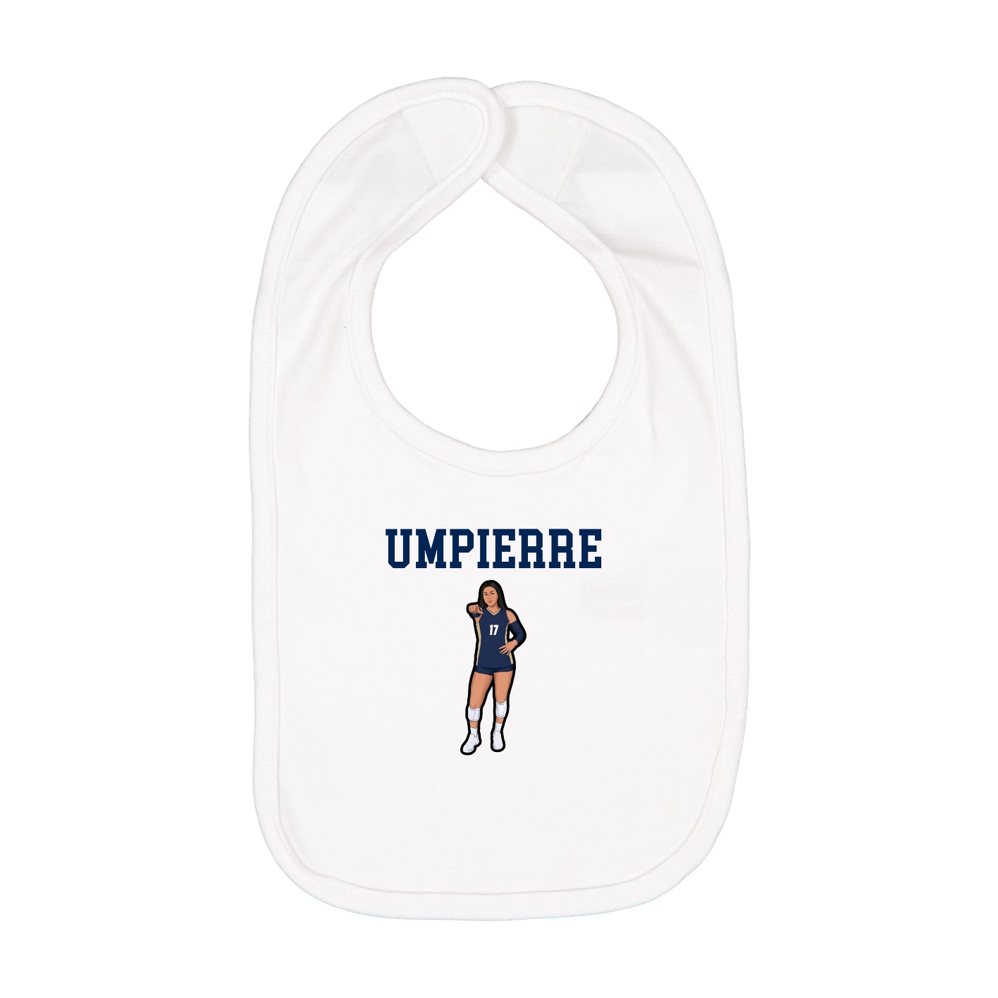 Infant Bib — Shirsey in White