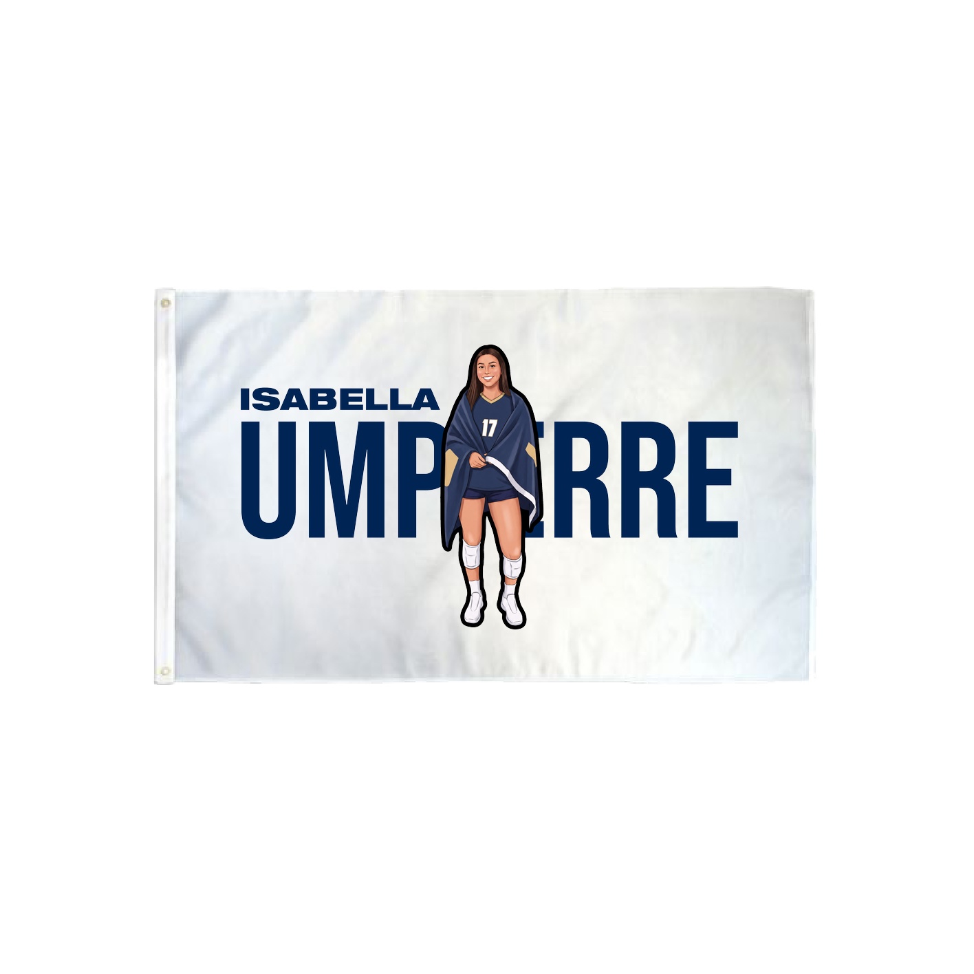 3x5 Flag — Player Name in Classic