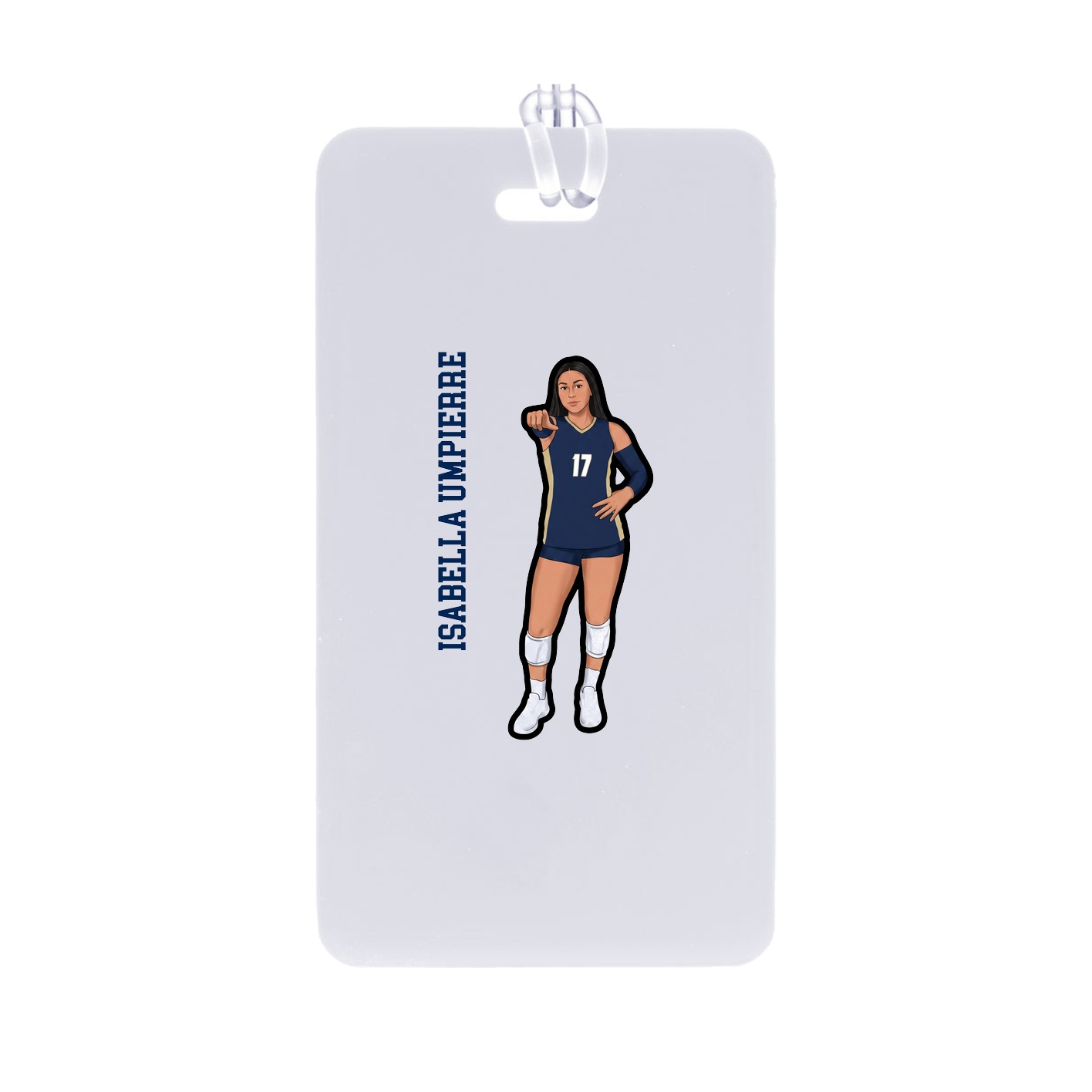 Bag Tag — Name Vertical in Classic