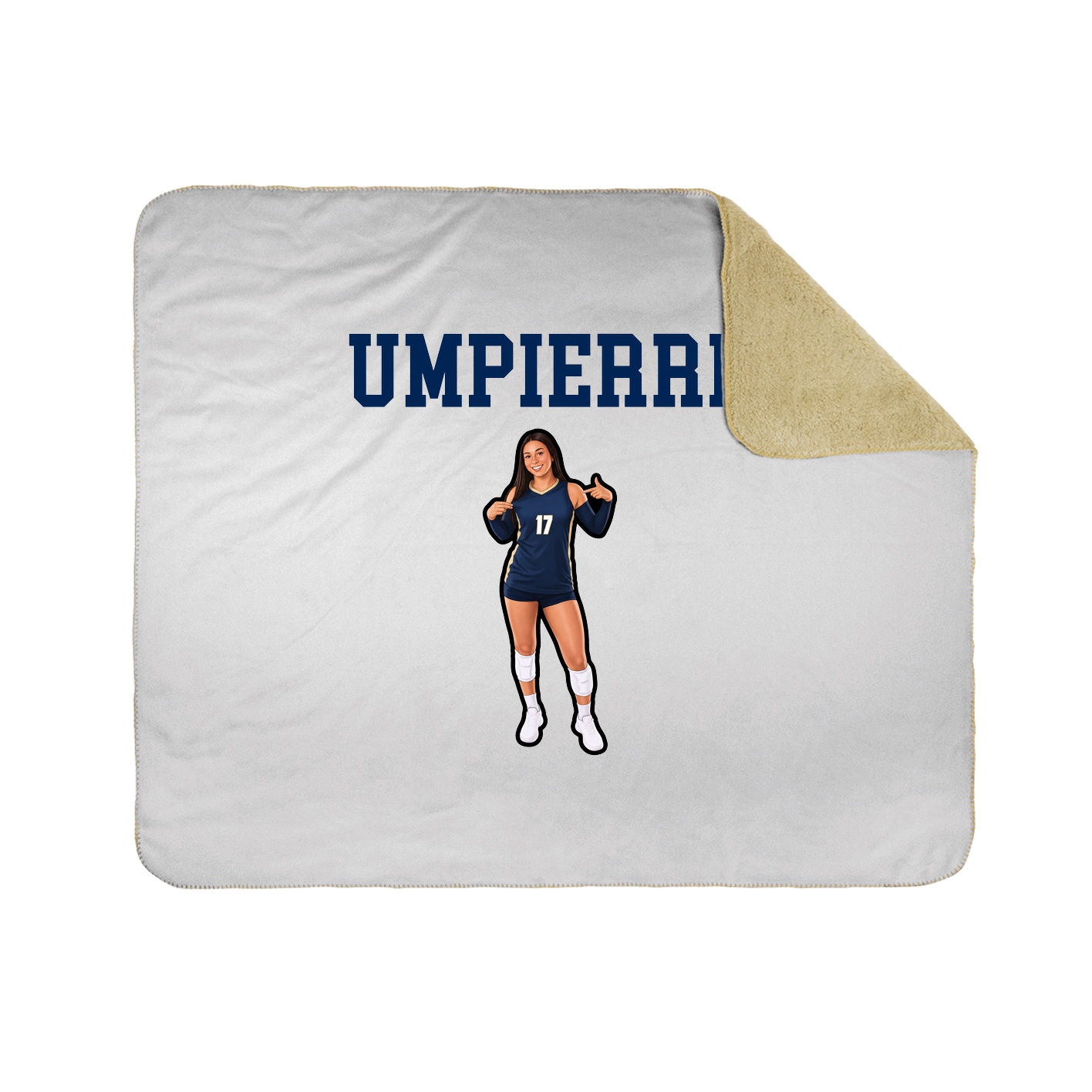 Throw Blanket — Shirsey in White